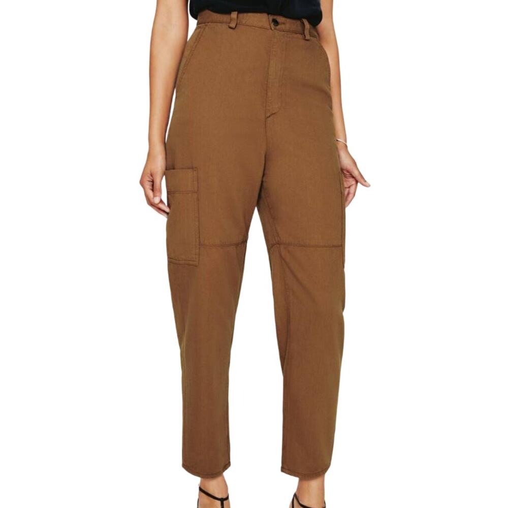 AG Adriano Goldschmied Renn Utility High Rise Barrel Pant Size 25 NWT 80s Retro